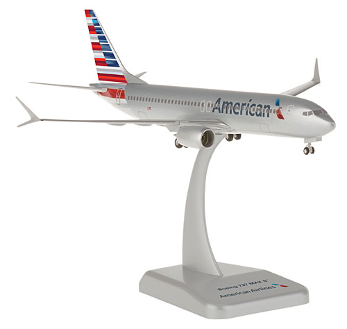 Flugzeugmodelle: American Airlines - Boeing 737 MAX 8 - 1:200 - PremiumModell