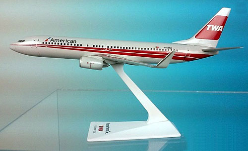 Flugzeugmodelle: American Airlines - TWA - Boeing 737-800 - 1:200