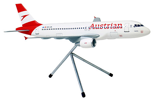 Flugzeugmodelle: Austrian Airlines - Airbus A320-200 - 1:100 - PremiumModell