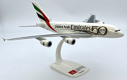 Flugzeugmodelle: Emirates - 50th Anniversary - Airbus A380 - 1:250