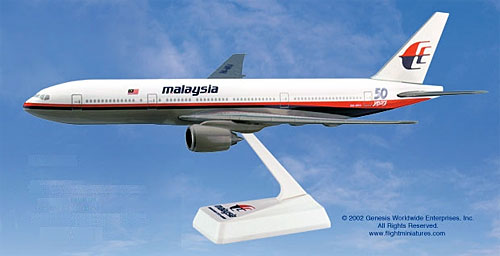 Flugzeugmodelle: Malaysia Airlines - Boeing 777-200 - 1:200