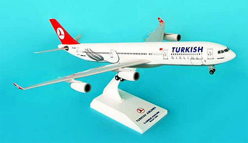 Flugzeugmodelle: Turkish Airlines - Airbus A340-300 - 1:200 - PremiumModell