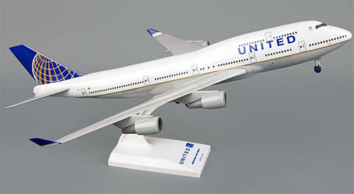 Flugzeugmodelle: United Airlines - Boeing 747-400 - 1:200 - PremiumModell