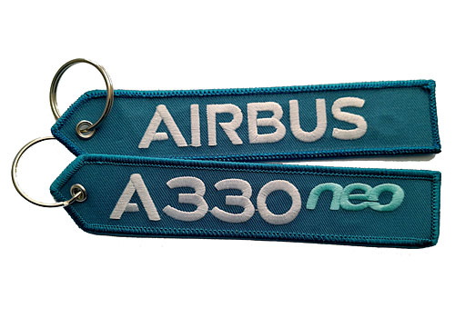 Schlüsselanhänger: A330neo Airbus türkis