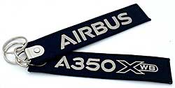 Schlüsselanhänger: Airbus - A350 XWB - schwarz