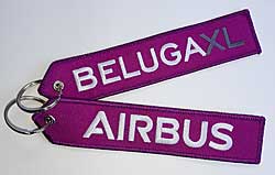 Schlüsselanhänger: Airbus - BelugaXL lila