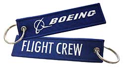 Schlüsselanhänger: Boeing Flight Crew - blau