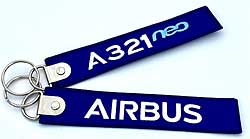 Schlüsselanhänger: A321neo Airbus blau