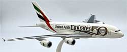 Flugzeugmodelle: Emirates - 50th Anniversary - Airbus A380 - 1:250