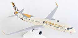 Flugzeugmodelle: Etihad - Airbus A321-200 - 1:150 - PremiumModell