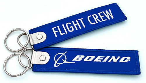 Schlüsselanhänger: Boeing Flight Crew - blau