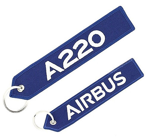 Schlüsselanhänger: A220 Airbus blau