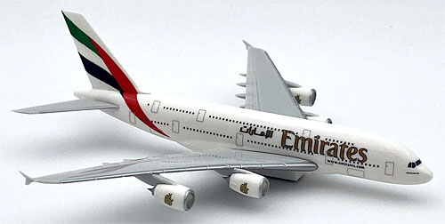 Geschenkideen: Emirates A380 Flugzeugmodell mit Magnetbefestigung