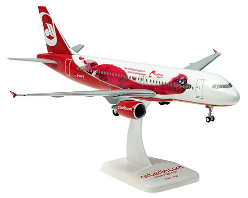 Flugzeugmodelle: Air Berlin - Milo - Airbus A320-200 - 1:200 - PremiumModell