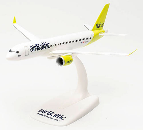 Flugzeugmodelle: Air Baltic - Airbus A220-300 - 1:200