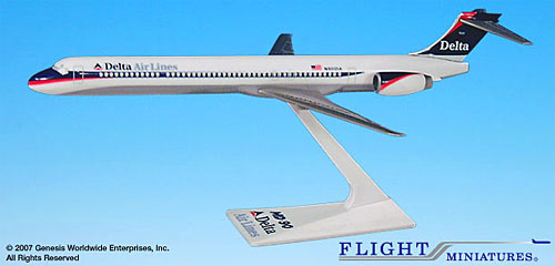 Flugzeugmodelle: Delta Air Lines - McDonnell Douglas MD-90 - 1:200 - 1997-2000