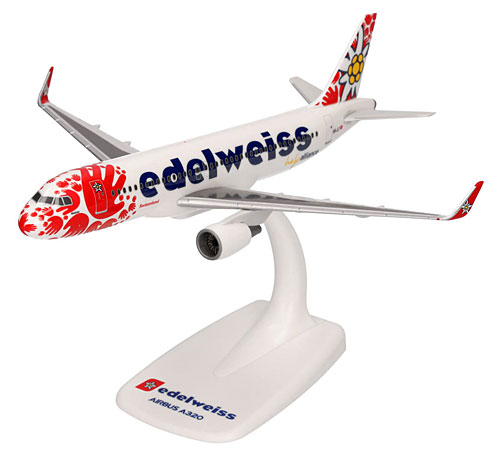 Flugzeugmodelle: Edelweiss Air - Help Alliance - Airbus A320-200 - 1:200