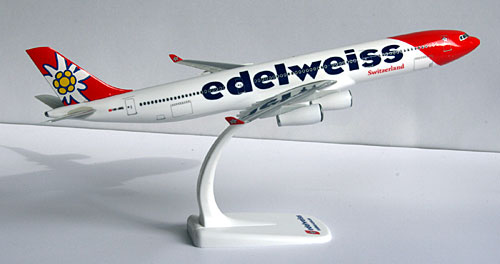Flugzeugmodelle: Edelweiss Air - Airbus A340-300 - 1:200