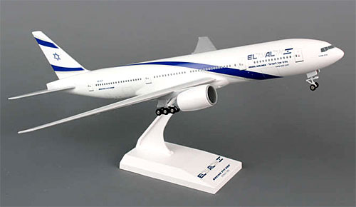 Flugzeugmodelle: El Al - Boeing 777-200 - 1:200 - PremiumModell