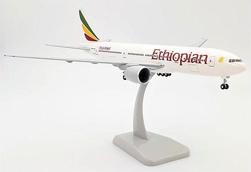 Flugzeugmodelle: Ethiopian Airlines - Boeing 777-200LR - 1:200 - Premiummodell