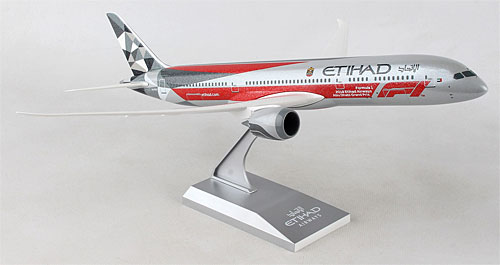 Flugzeugmodelle: Etihad - Formula 1 - Boeing 787-9 - 1:200 - PremiumModell
