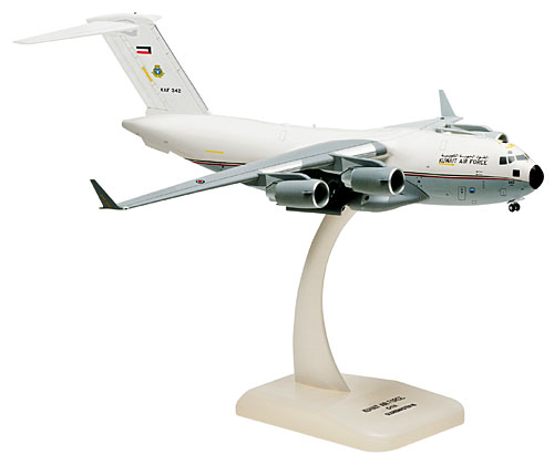 Flugzeugmodelle: Kuwait Air Force - Boeing C-17 - 1:200 - PremiumModell