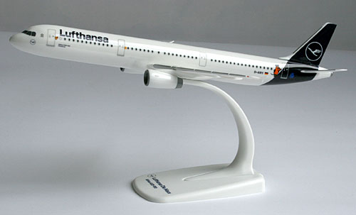 Flugzeugmodelle: Lufthansa - Die Maus - Airbus A321-100 - 1:200