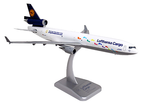 Flugzeugmodelle: Lufthansa Cargo - Buenos dias Mexico - MD11F - 1:200 - PremiumModell