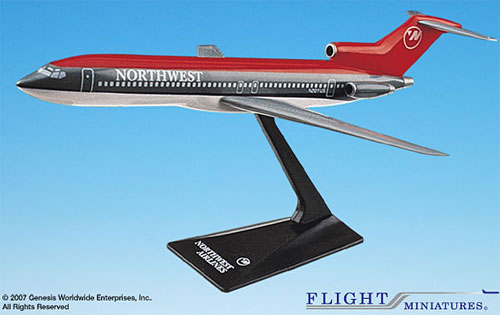 Flugzeugmodelle: Northwest Airlines - Boeing 727-200 - 1:200