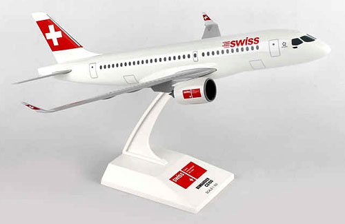 Flugzeugmodelle: SWISS - Bombardier CS100 - 1:100 - PremiumModell
