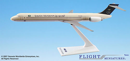 Flugzeugmodelle: Saudi Arabian Airlines - McDonnell Douglas MD-90 - 1:200