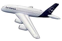 Lufthansa A380 zum aufblasen mit 140cm Spannweite