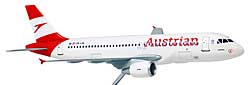 Flugzeugmodelle: Austrian Airlines - Airbus A320-200 - 1:100 - PremiumModell