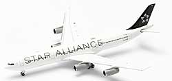 Flugzeugmodelle: Lufthansa Cityline - Star Alliance - Airbus A340-300 - 1:500