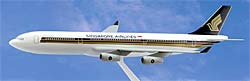 Flugzeugmodelle: Singapore Airlines - Celestar - Airbus A340-300 - 1:200