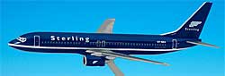 Flugzeugmodelle: Sterling - Dark Blue - Boeing 737-800 - 1:200