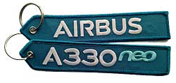 Schlüsselanhänger: A330neo Airbus türkis