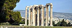 Die antiken Reste des Zeustempels