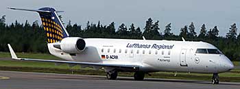 Lufthansa Regional Eurowings CRJ200 D-ACRR in Jönköping JKG