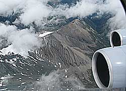 Seltene Ausblicke auf Alpengipfel aus der A380-800