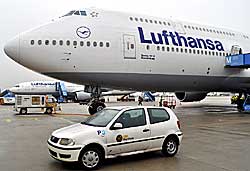 Die 747-8i zu Gast in München