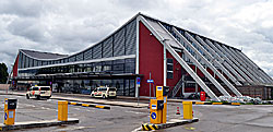 Das Terminal des Allgäu Airport Memmingen
