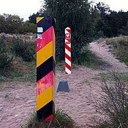 Die deutsch-polnische Grenze ist heute keine Hindernis mehr auf der Ostseeinsel