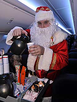 Von wegen Saftschubser, Santa schenkt Glühwein aus
